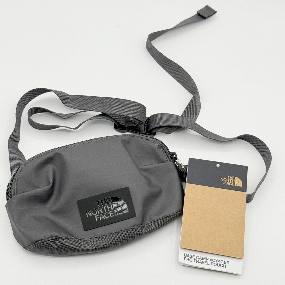 The North Face Base Camp Pro Travel Pouch Waist Fanny Pack Grey NEW